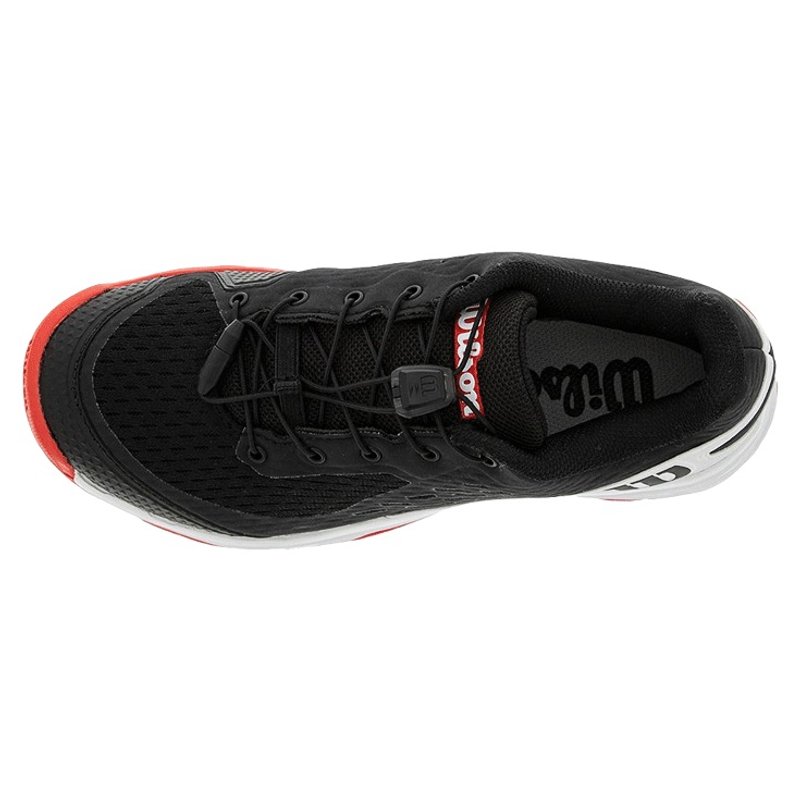 Кроссовки детские Wilson Rush Pro JR 4.0 QL (Black/White/Wilson Red)