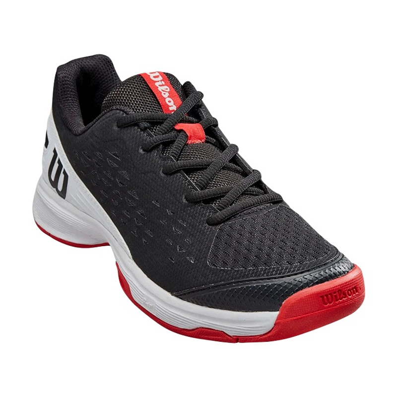 Кроссовки детские Wilson Rush Pro JR 4.0 QL (Black/White/Wilson Red)