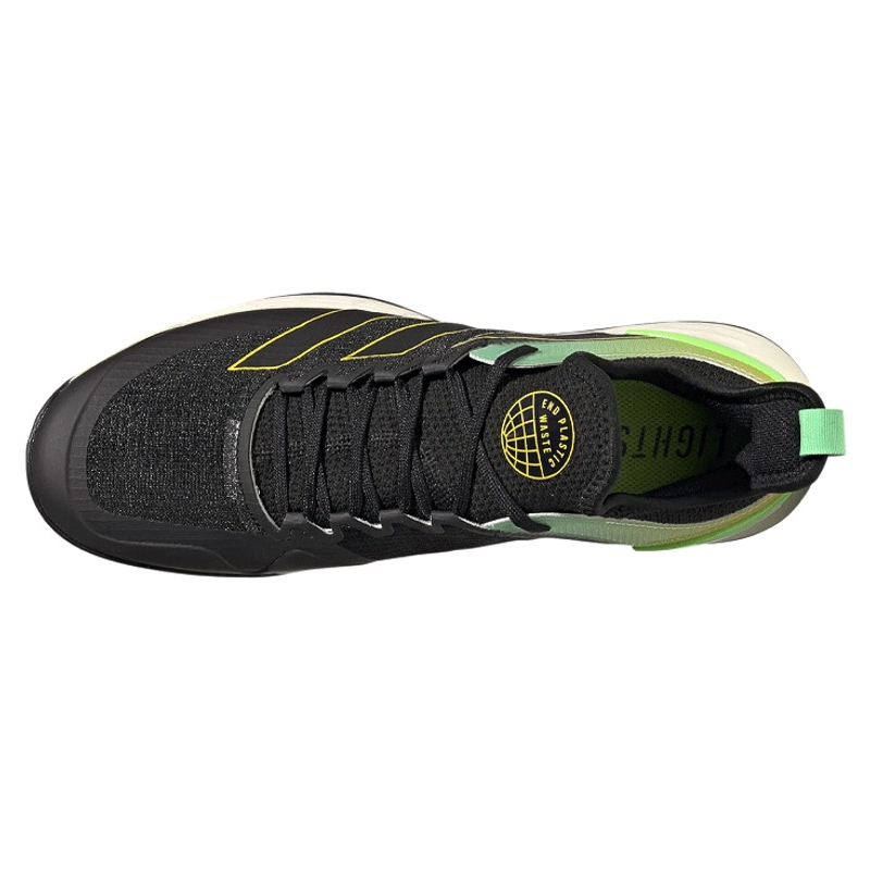 Кроссовки мужские Adidas Adizero Ubersonic 4 M Clay (Черный/Зеленый)