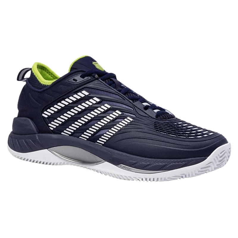 Кроссовки мужские K-Swiss Hypercourt Supreme 2 HB Clay (Peacoat/White/Lime Green)