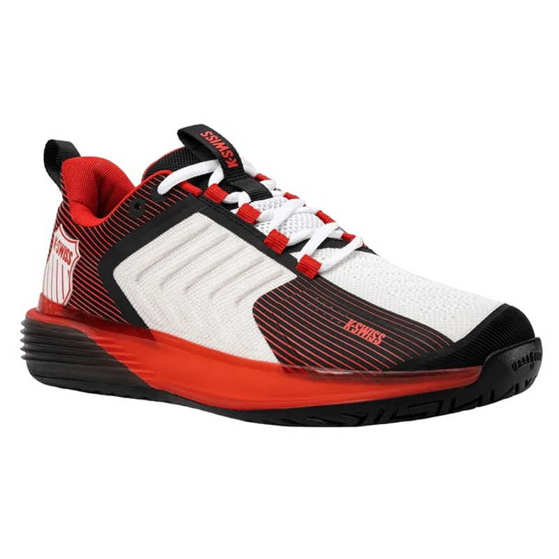 Кроссовки мужские K-Swiss Ultrashot 3 (Bright White/Stretch Limo/High Risk Red)