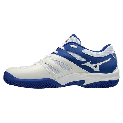 Кроссовки мужские Mizuno Breakshot 2 Clay (Белый/Синий/Красный)