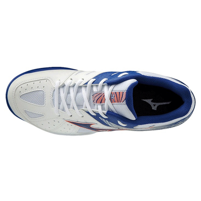 Кроссовки мужские Mizuno Breakshot 2 Clay (Белый/Синий/Красный)