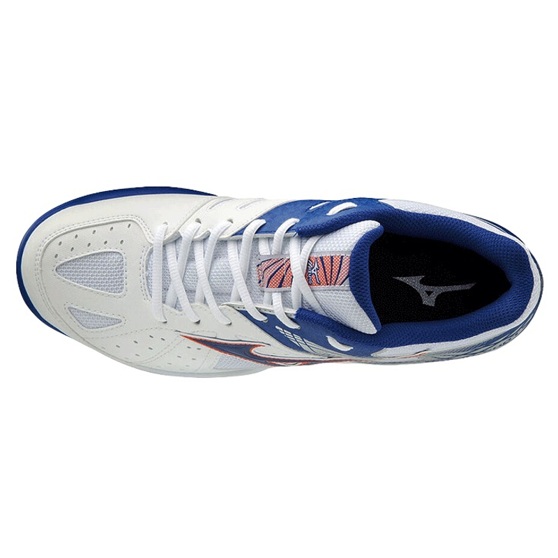 Кроссовки мужские Mizuno Breakshot 2 Clay (Белый/Синий/Красный)