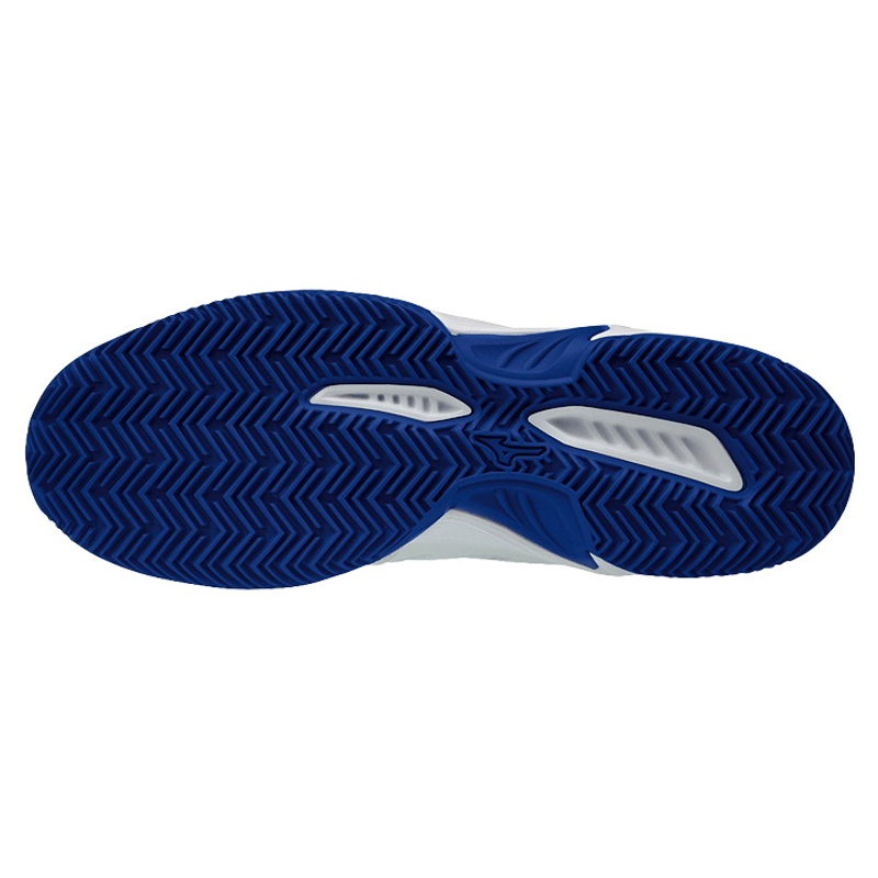 Кроссовки мужские Mizuno Breakshot 2 Clay (Белый/Синий/Красный)