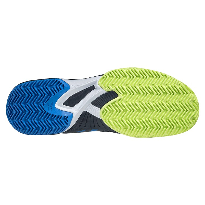 Кроссовки мужские Mizuno Exceed Tour 5 Clay (Черный/Желтый/Синий)
