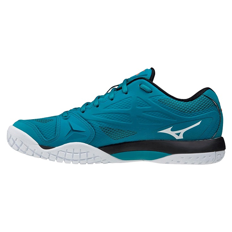 Кроссовки мужские Mizuno Intense Tour 5 (Бирюзовый/Белый/Черный)