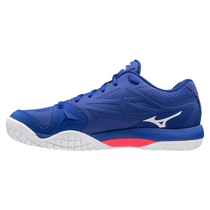 Кроссовки мужские Mizuno Intense Tour 5 (Синий/Белый/Розовый)