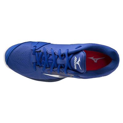 Кроссовки мужские Mizuno Intense Tour 5 (Синий/Белый/Розовый)