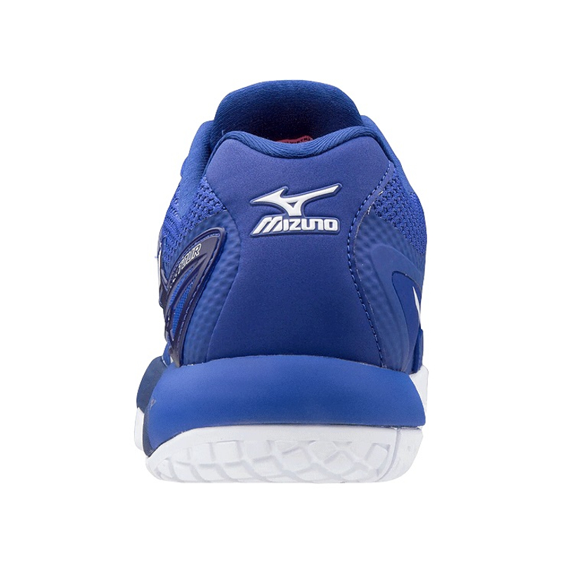 Кроссовки мужские Mizuno Intense Tour 5 (Синий/Белый/Розовый)