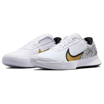 Кроссовки мужские Nike Court Air Zoom Vapor Pro 2 (White/Black/Metallic Gold)