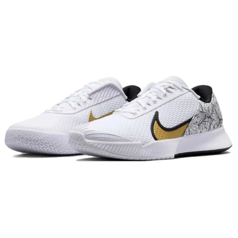 Кроссовки мужские Nike Court Air Zoom Vapor Pro 2 (White/Black/Metallic Gold)