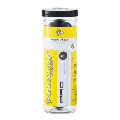 Мячи для сквоша Dunlop Pro 2 желтых точки 3 мяча