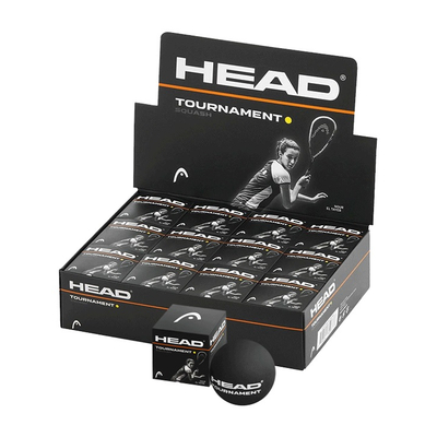 Мячи для сквоша Head Tournament Squash Ball 12 (12x1) 1 жёлтая точка