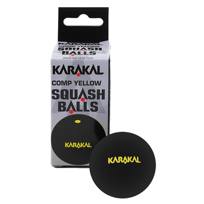 Мячи для сквоша Karakal Yellow Dot Squash Ball 2 (2x1)