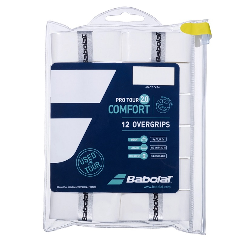 Намотка Babolat Pro Tour Comfort 2.0 White 12 штук