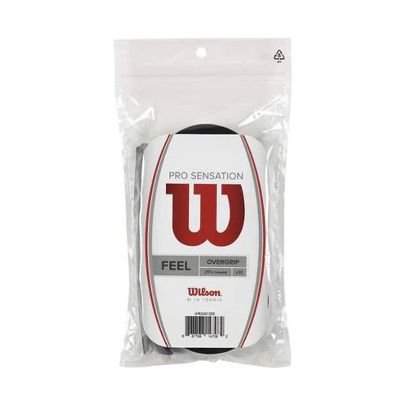 Намотка Wilson Pro Overgrip Sensation Black 30 штук