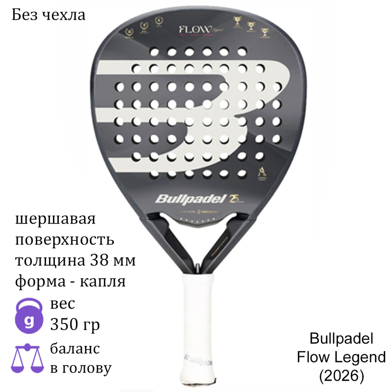 Ракетка для падела Bullpadel Flow Legend (2026)