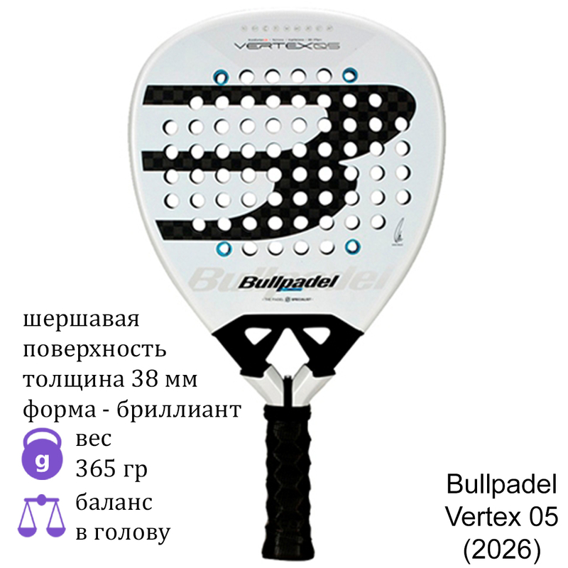 Ракетка для падела Bullpadel Vertex 05 (2026)