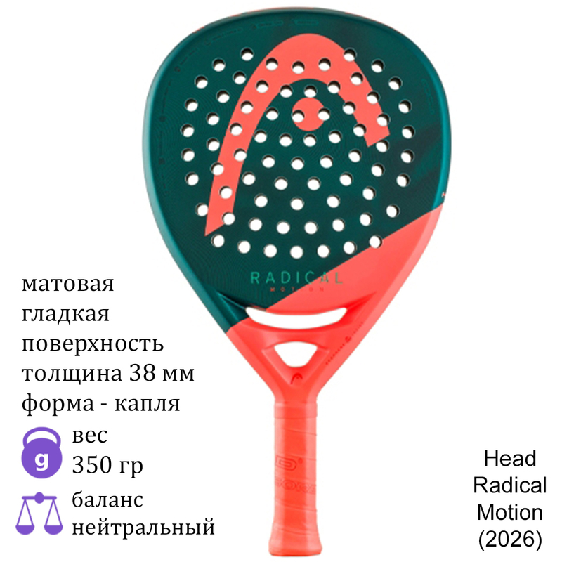 Ракетка для падела Head Radical Motion (2026)