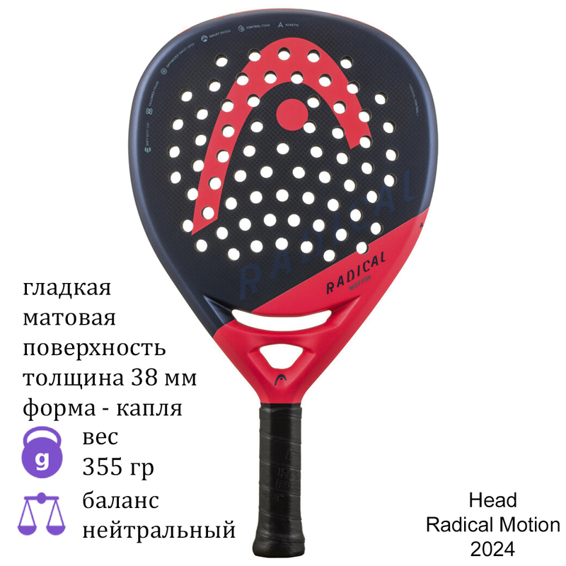 Ракетка для падела Head Radical Motion 2024