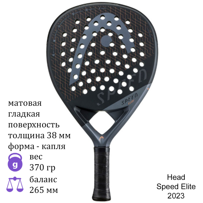 Ракетка для падела Head Speed Elite 2023