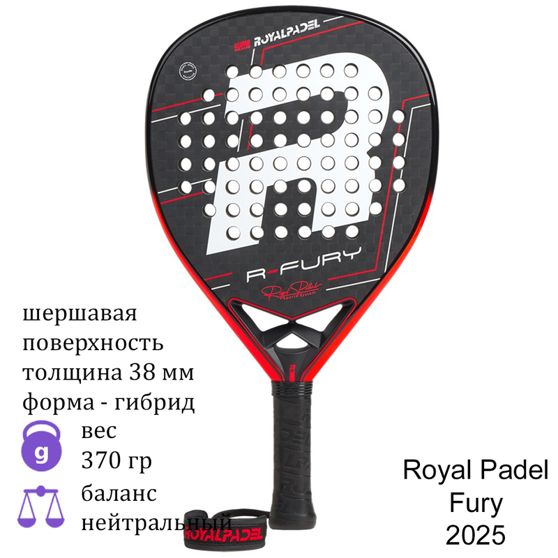 Ракетка для падел Royal Padel Fury 2025