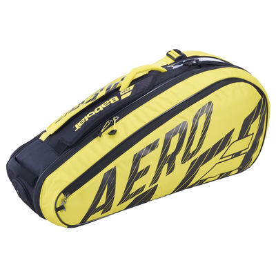Сумка Babolat Pure Aero x6 (Желтый/Черный 191) 2021 на 6 ракеток