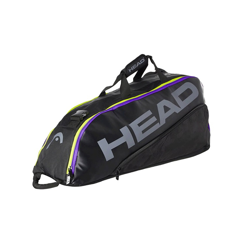 Сумка Head Tour Team 6R Combi 2021 (Черный/Фиолетовый/Желтый)