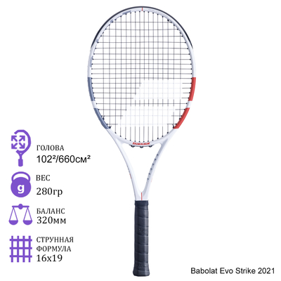 Теннисная ракетка Babolat Evo Strike 2021
