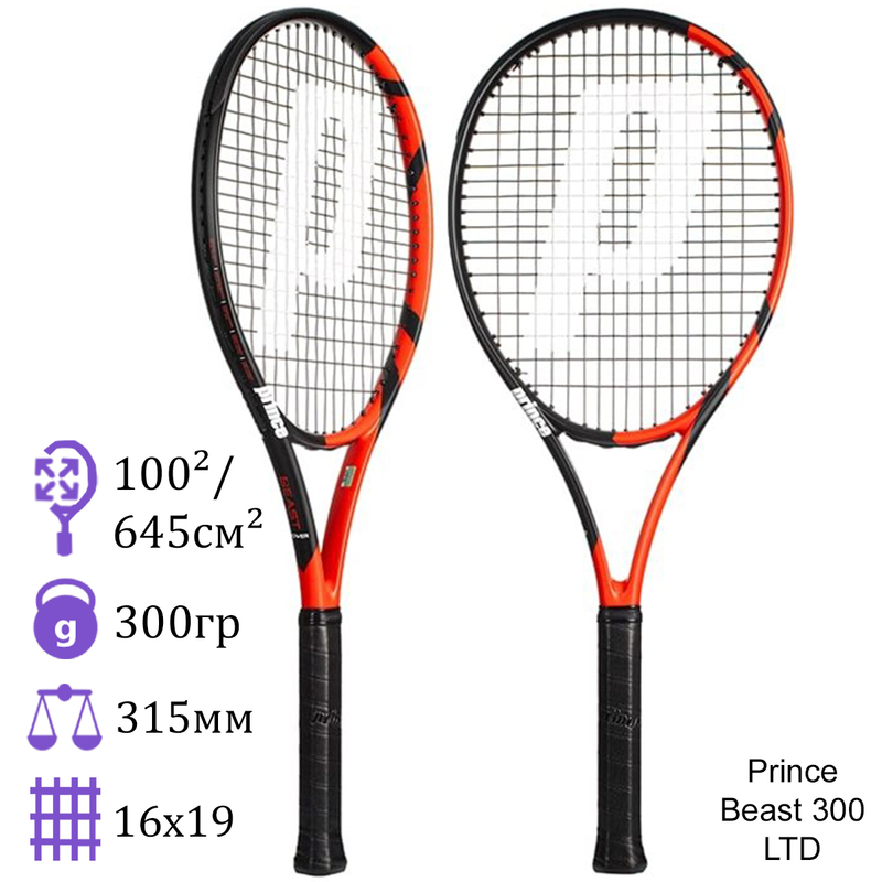 Теннисная ракетка Prince Beast 300 LTD Edition