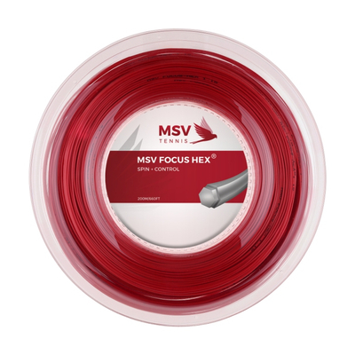 Теннисная струна MSV Focus-Hex Soft 1,25 200 метров Red