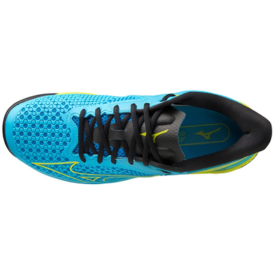 Теннисные кроссовки Mizuno Wave Exceed Tour 5 AC JetBlue/Bolt2 (Neon) /Black