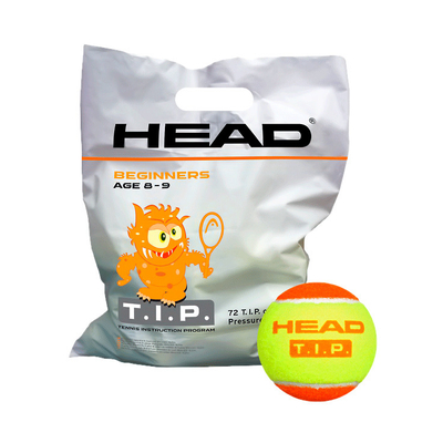 Теннисные мячи HEAD TIP ORANGE (пакет 72 мяча) оранжевые детские