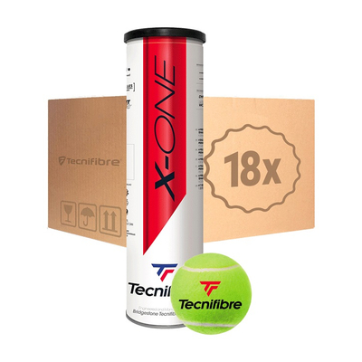 Теннисные мячи Tecnifibre X-One 72 мяча (18х4) в железной банке