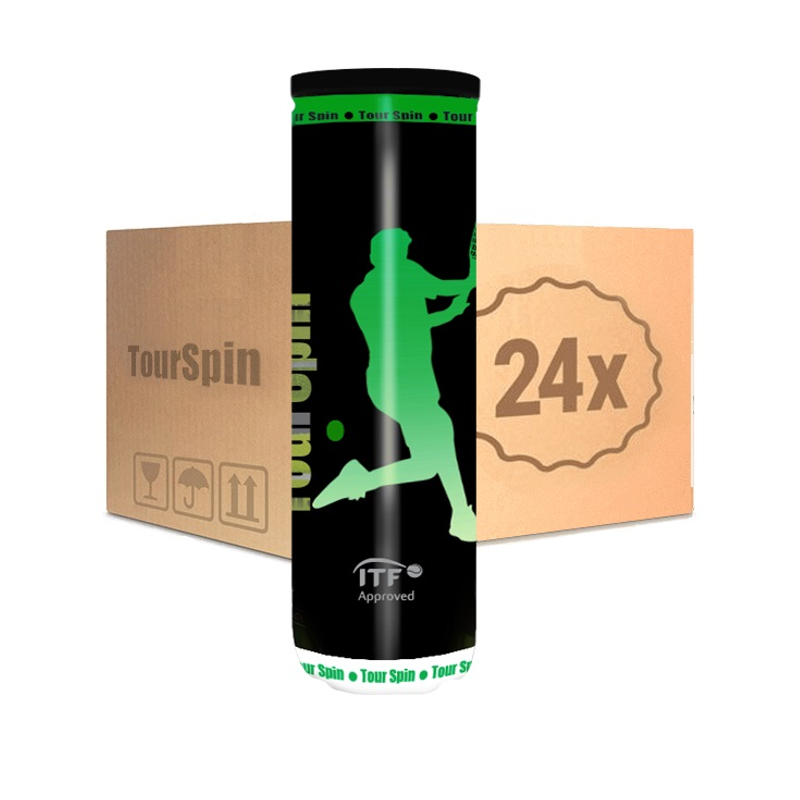 Теннисные мячи TourSpin Green 72 (24x3)