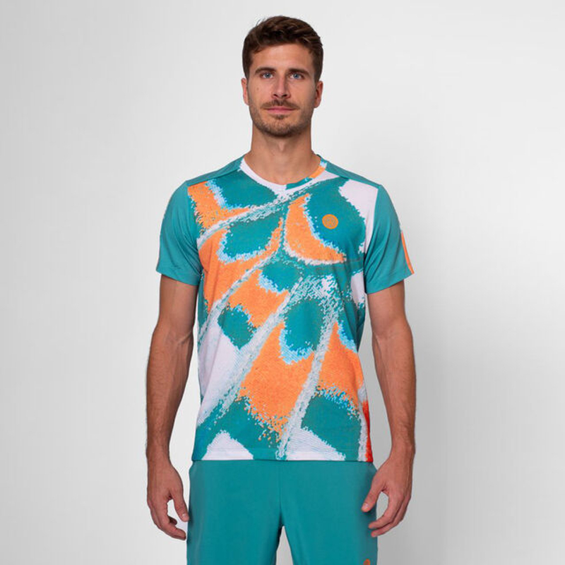 Футболка мужская Bidi Badu Melbourne Turquoise/Orange