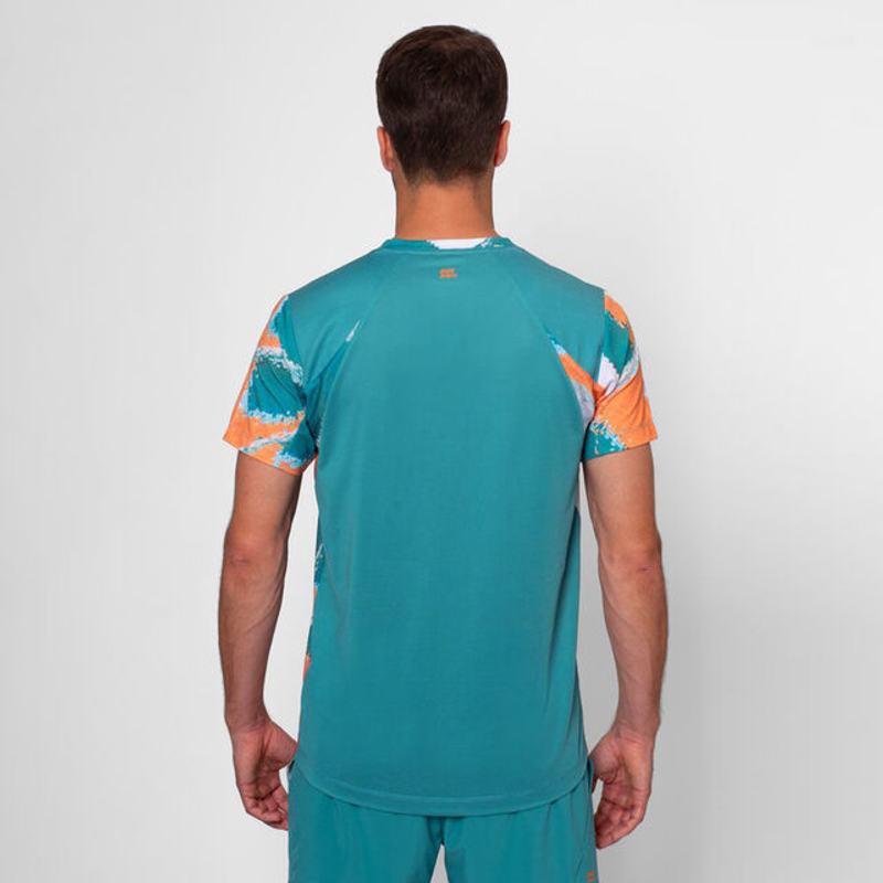 Футболка мужская Bidi Badu Melbourne Turquoise/Orange