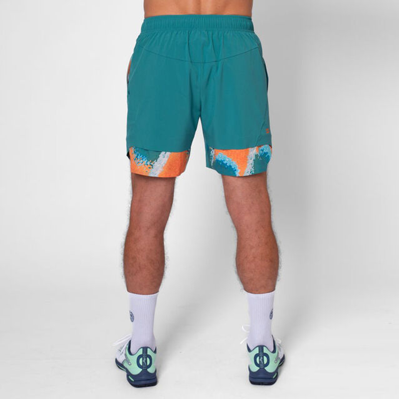 Шорты мужские Bidi Badu Melbourne 7" Turquoise/Orange