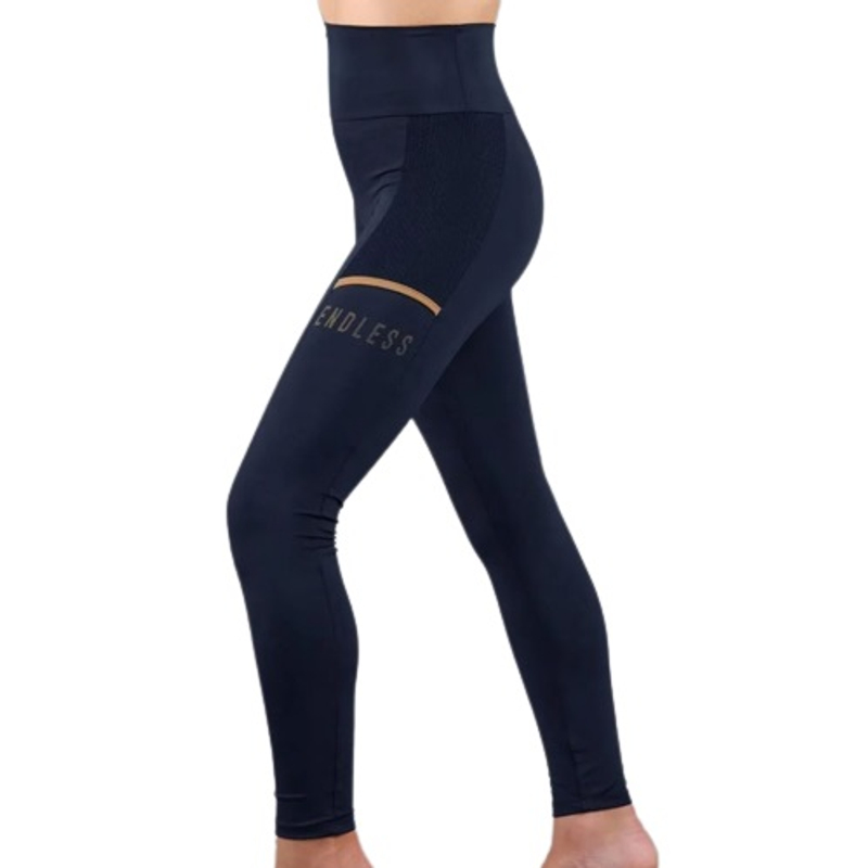 Юниорские легинсы Endless Fit Pocket Marino/Gold