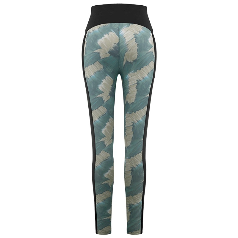 Брюки Poivre Blanc Paint-Art Leggins W (Зеленый/Черный)