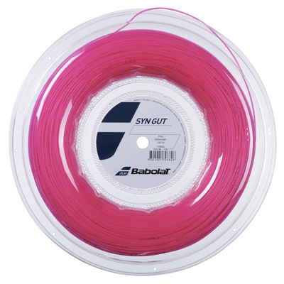 Теннисная струна Babolat Syn Gut Pink 1,30 200 метров