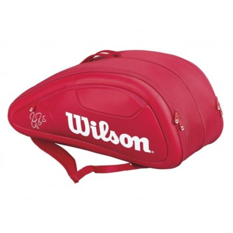 Теннисная сумка для большого тенниса Wilson Federer DNA 12 Racket Bag Red